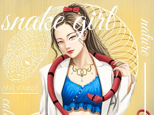 snake girl蛇姬（個人主頁-ZNTM0Nzk4NDg=） - 游戲原畫 - 站酷設(shè)計師RENathanasy原創(chuàng)素材 - 站酷ZCOOL