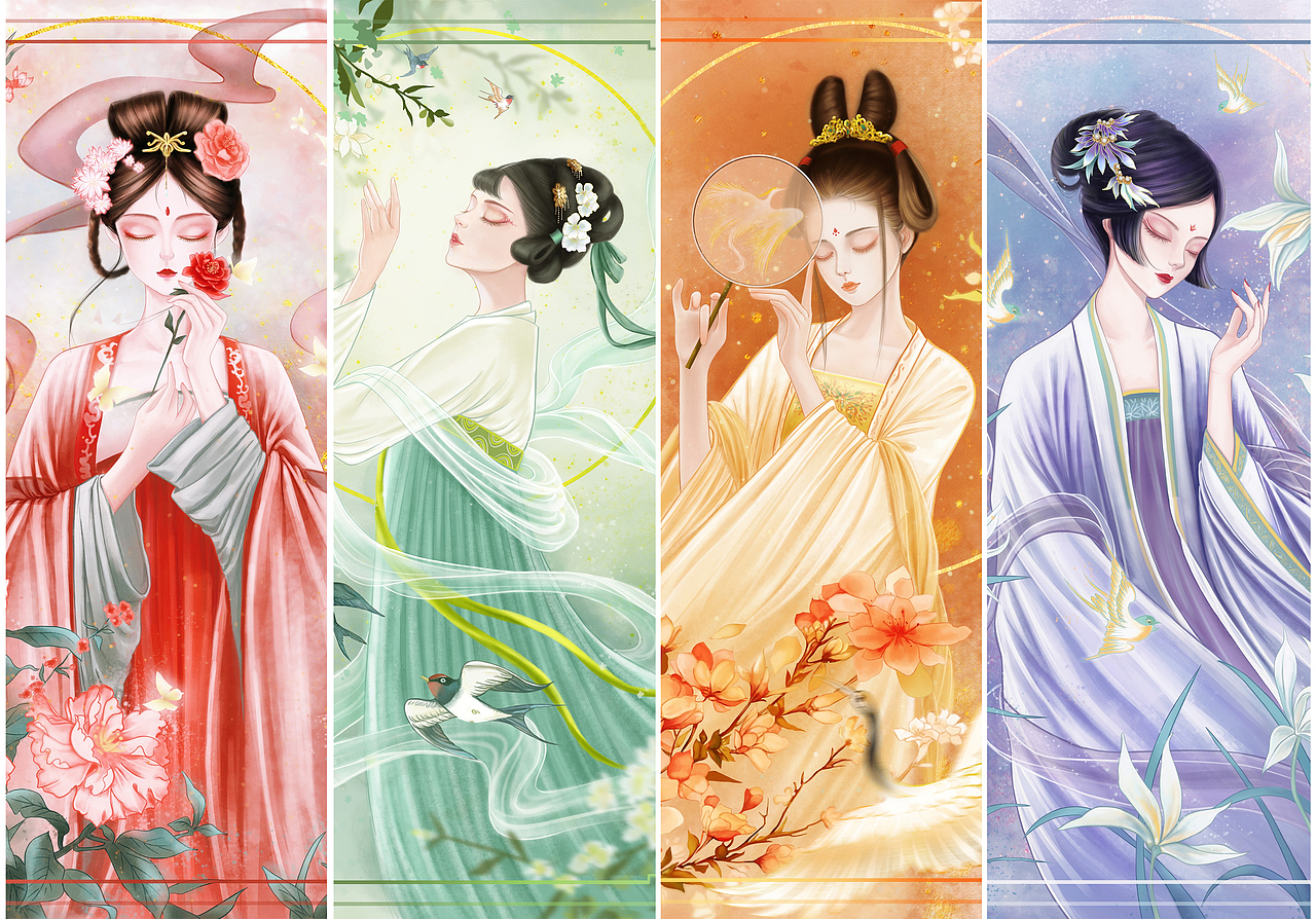 古风美人系列—《豆蔻少女》