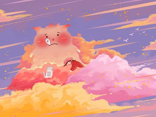 发烧的云朵（个人主页-ZNjE4NjA5MjQ=） - 创作习作 - 站酷设计师秋秋qiuqiu原创素材 - 站酷ZCOOL