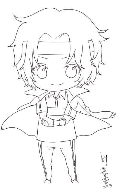 卡通动漫人物勾线练习12