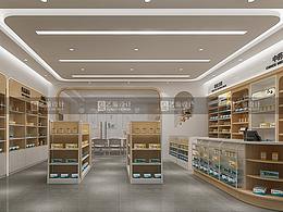 美容药店设计效果图设计化妆品理发店铺装修设计