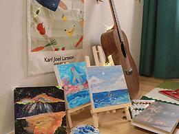 丙烯小油畫 | 花境