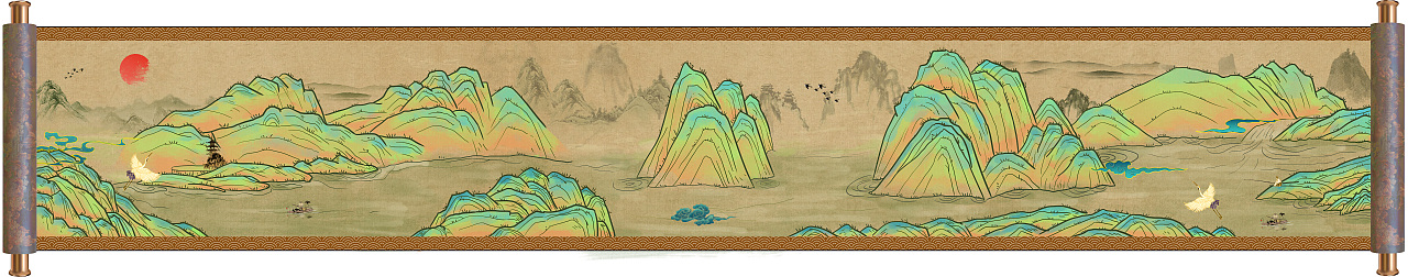 山河图（图ZMzMxNzQxMDAw） - 商业插画 - 站酷设计师杨轶华原创素材 - 站酷ZCOOL