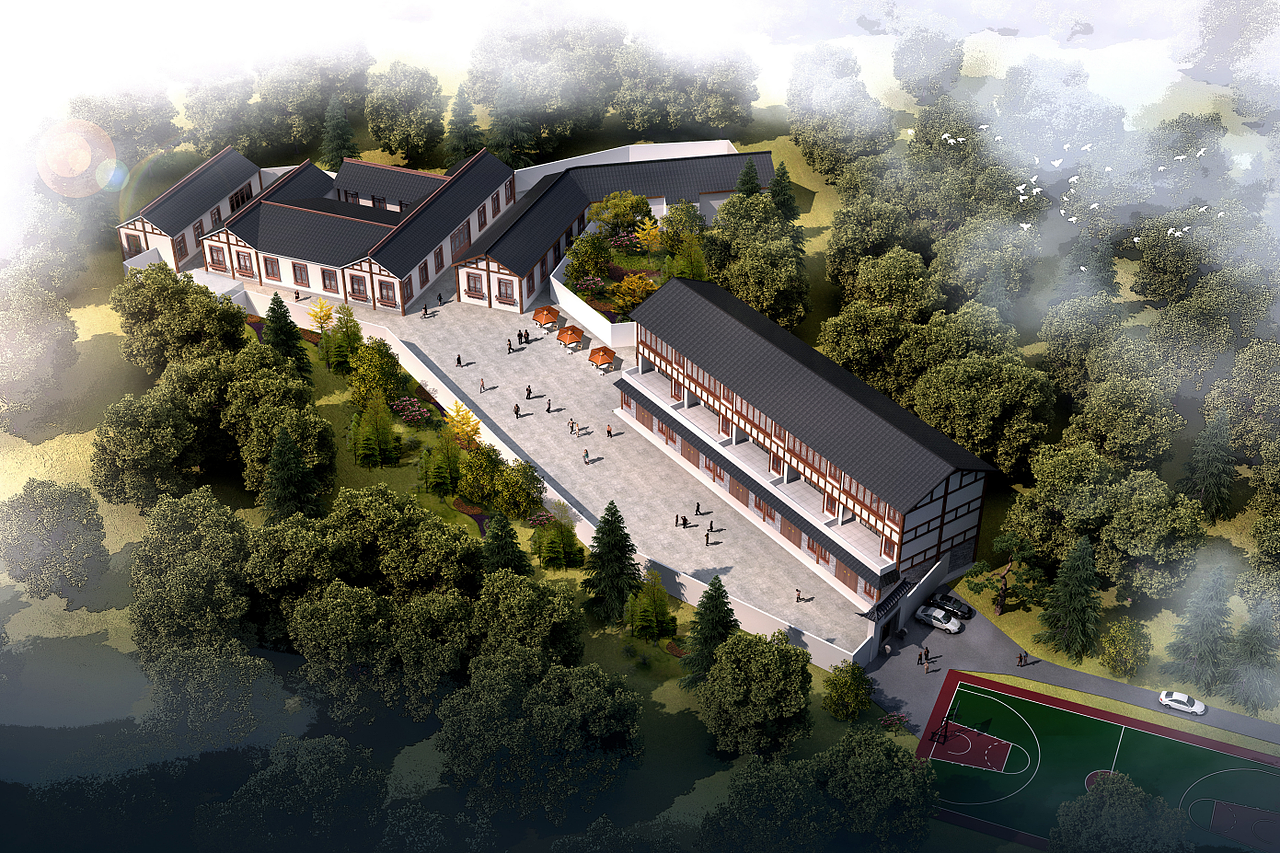 烟雨入江南,山水如墨染。徽派为什么要会有飞檐翘角?