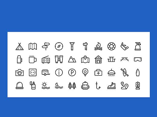 旅游线性图标（个人主页-ZNDYyNTUzNTY=） - 图标 - 站酷设计师keyQ原创素材 - 站酷ZCOOL