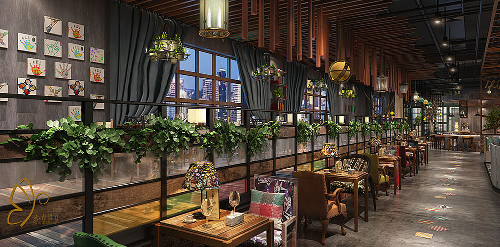 贵州习水老友集咖啡重庆贰春室内设计作品（图ZMTY3Njk2OTcy） - 家装设计 - 站酷设计师贰春室内设计原创素材 - 站酷ZCOOL