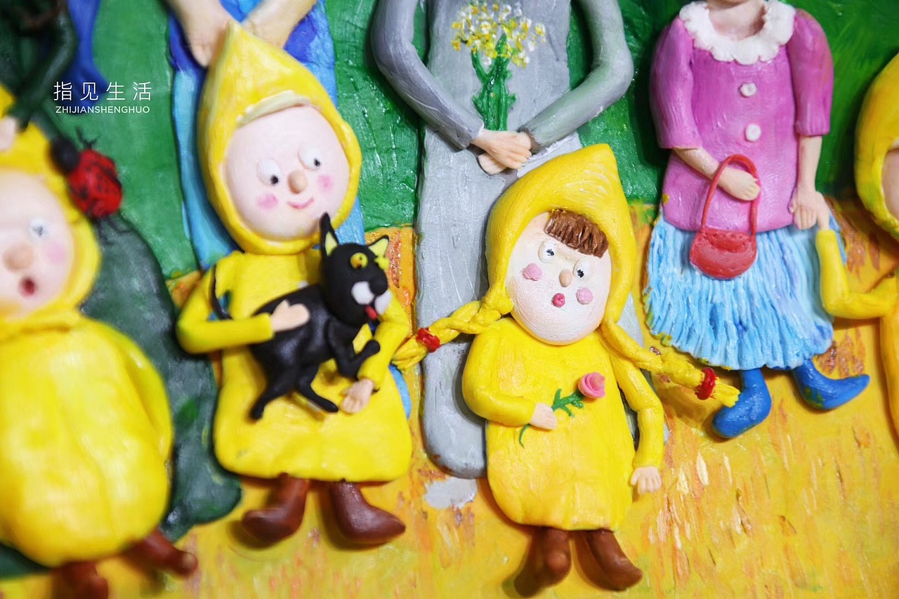 指见生活粘土浮雕画培训作品