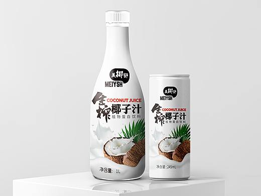美椰舒 生榨椰子汁包装设计 | 摩尼视觉团队原创