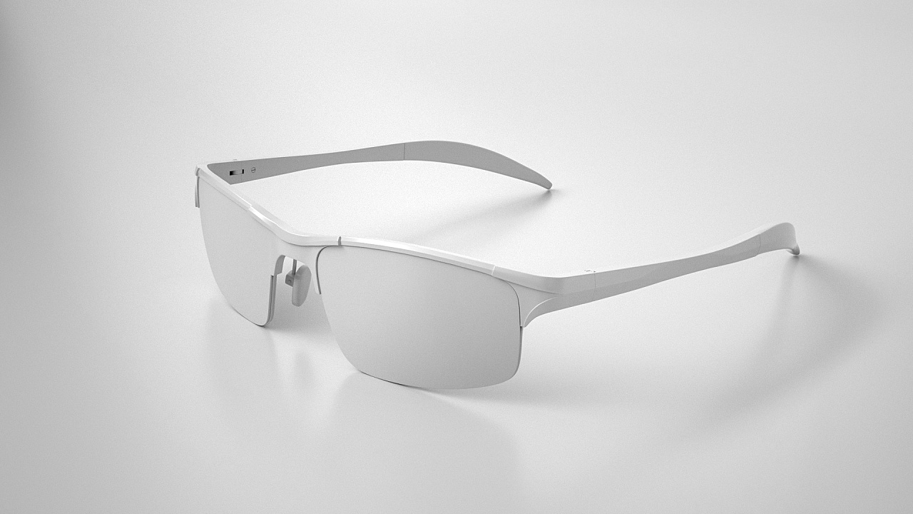 c4d眼镜三维建模渲染