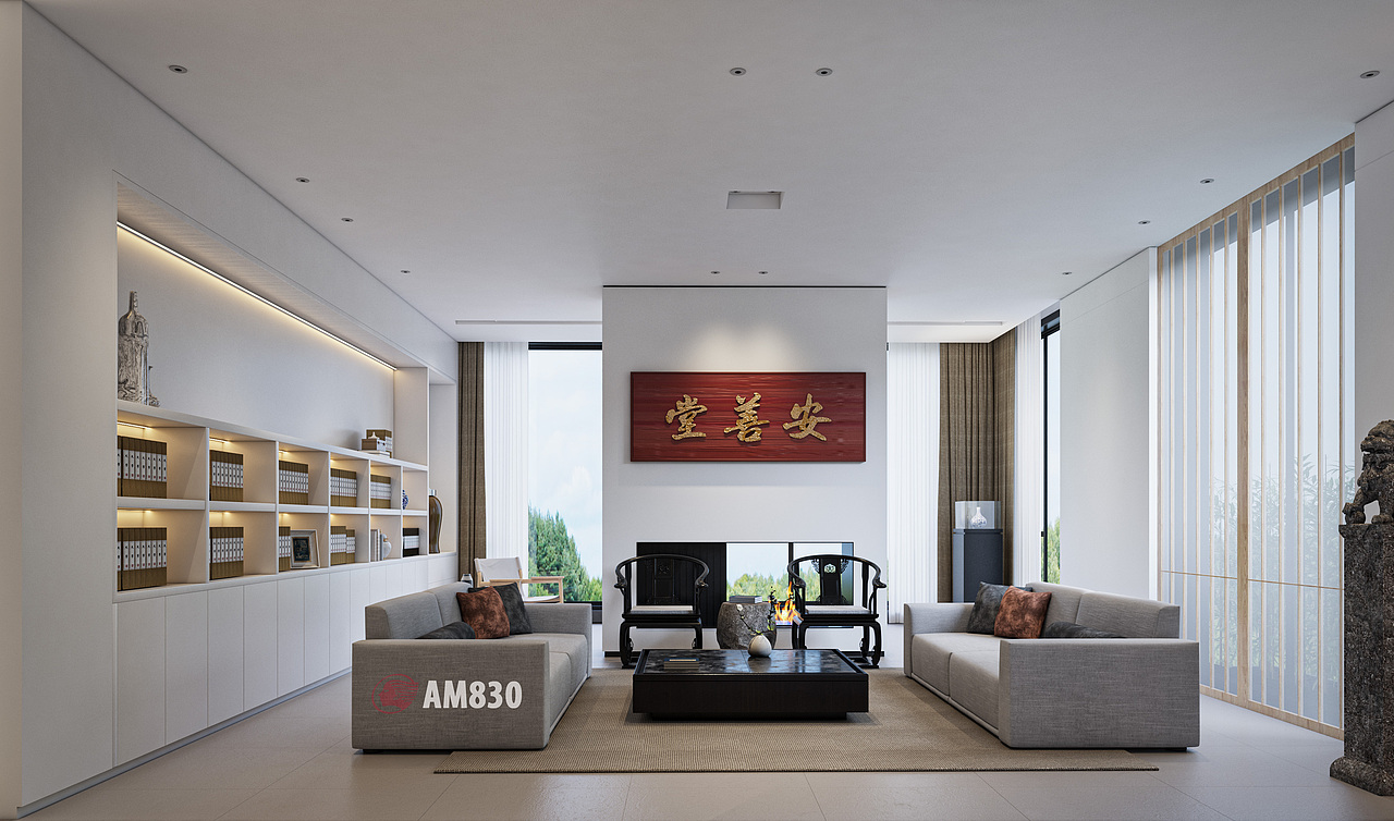 在传统与现代中找到的结合与平衡 安静简约（图ZMTg3ODYzNTEy） - 家装设计 - 站酷设计师PandaMan熊猫人原创素材 - 站酷ZCOOL