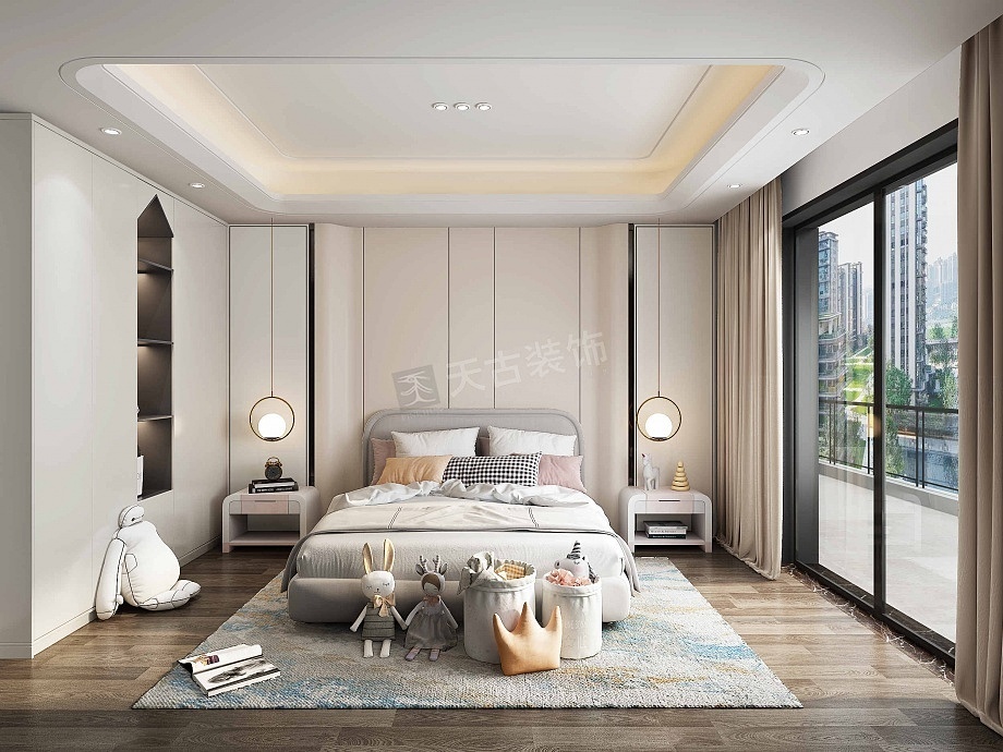 重庆品质楼盘大平层装修,照母山舜山府装修案例效果图