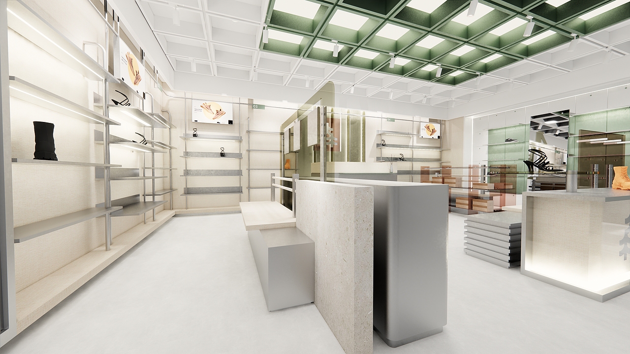 木林森旗下「小森」潮流鞋店（图ZMjc4MDUxNjIw） - 商业空间设计 - 站酷设计师HLKai原创素材 - 站酷ZCOOL