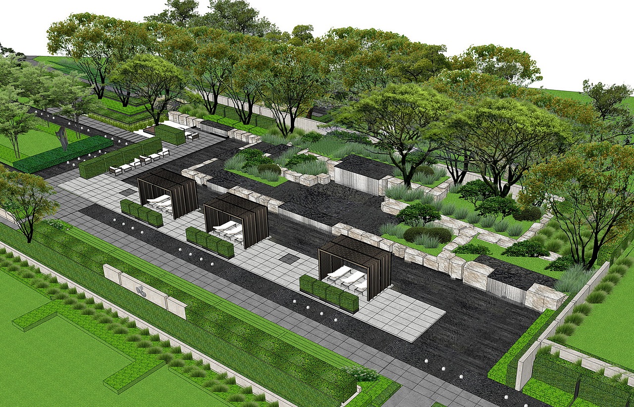 景观节点SU模型下载