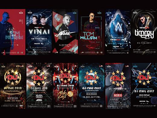 CLUB SOS - DJ活動(dòng)海報(bào)（個(gè)人主頁-ZNDY2MjE2MDA=） - 海報(bào) - 站酷設(shè)計(jì)師WufangStudio原創(chuàng)素材 - 站酷ZCOOL