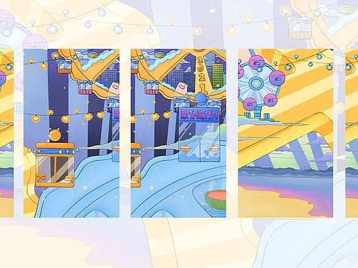 相遇那天（个人主页-ZNTQ1Nzg4MjA=） - 海报 - 站酷设计师花生味芝士酱原创素材 - 站酷ZCOOL