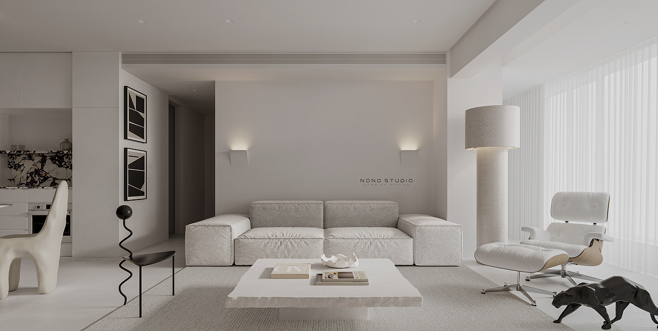 NONO STUDIO黑白编织出艺术感的家