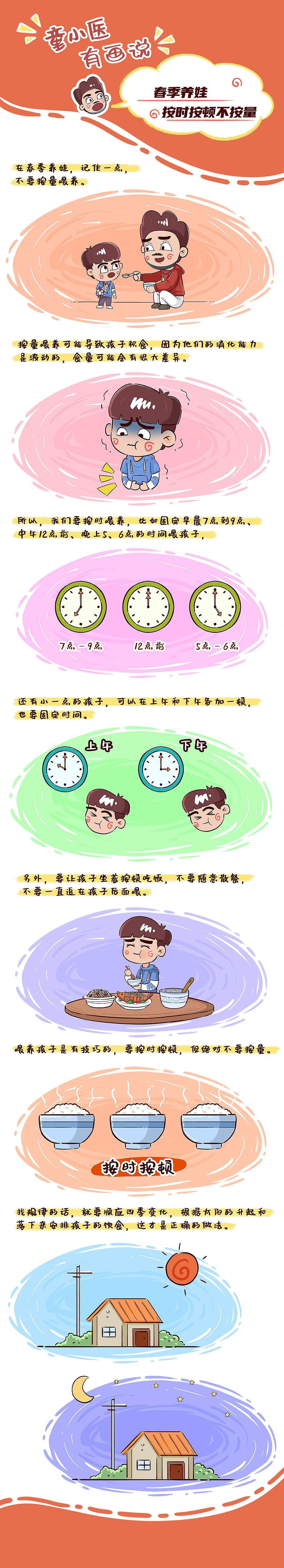 春季养娃，按时按顿不按量（图ZMzY0NDg4NTEy） - 其他动漫 - 站酷设计师童医师有画说原创素材 - 站酷ZCOOL