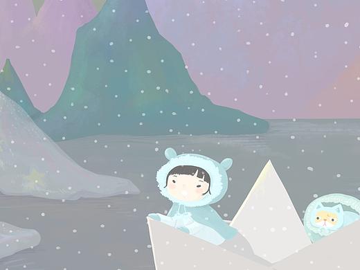 在冰山里找回走失的星星（个人主页-ZMzc0MTY3NzY=） - 艺术插画 - 站酷设计师RUBYwong0原创素材 - 站酷ZCOOL