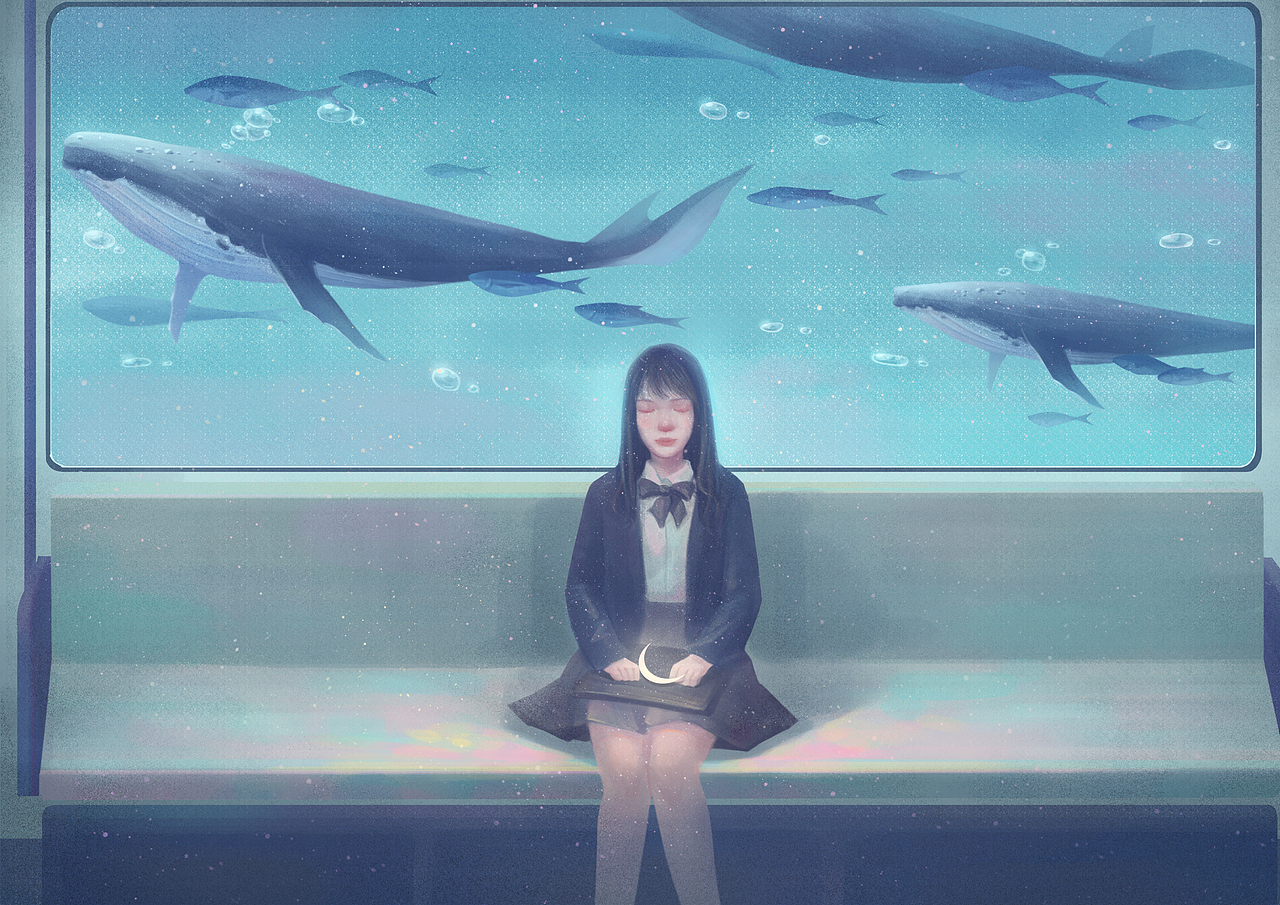 鲸（图ZMjQ4NjE0NjYw） - 创作习作 - 站酷设计师希卡w原创素材 - 站酷ZCOOL