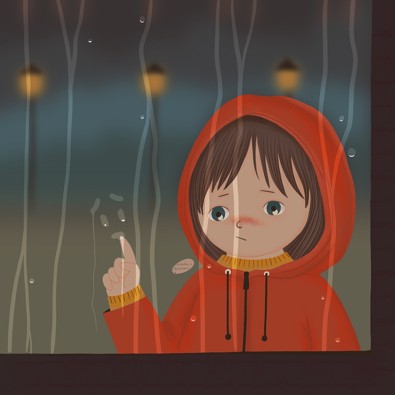 下雨了