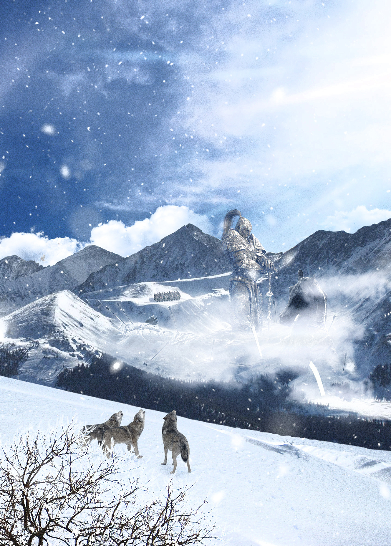 练手 雪迹迷场|平面|海报|a765683979 - 原创作品 - 站酷 (zcool)