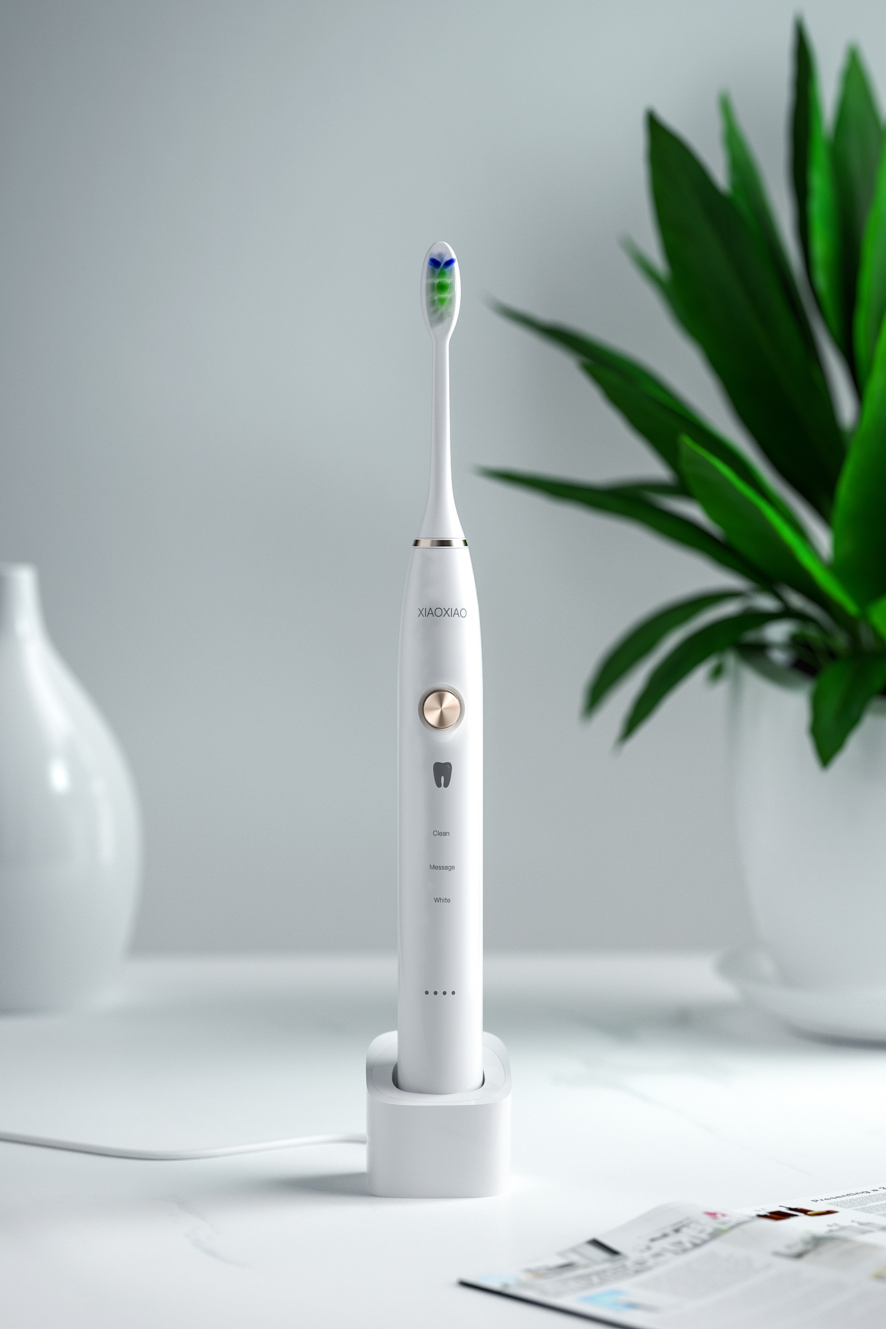 电动牙刷建模渲染练习