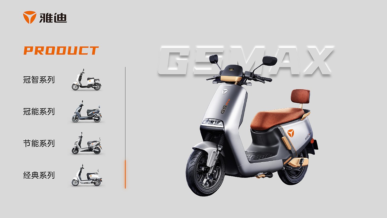 ppt定制设计雅迪电动车