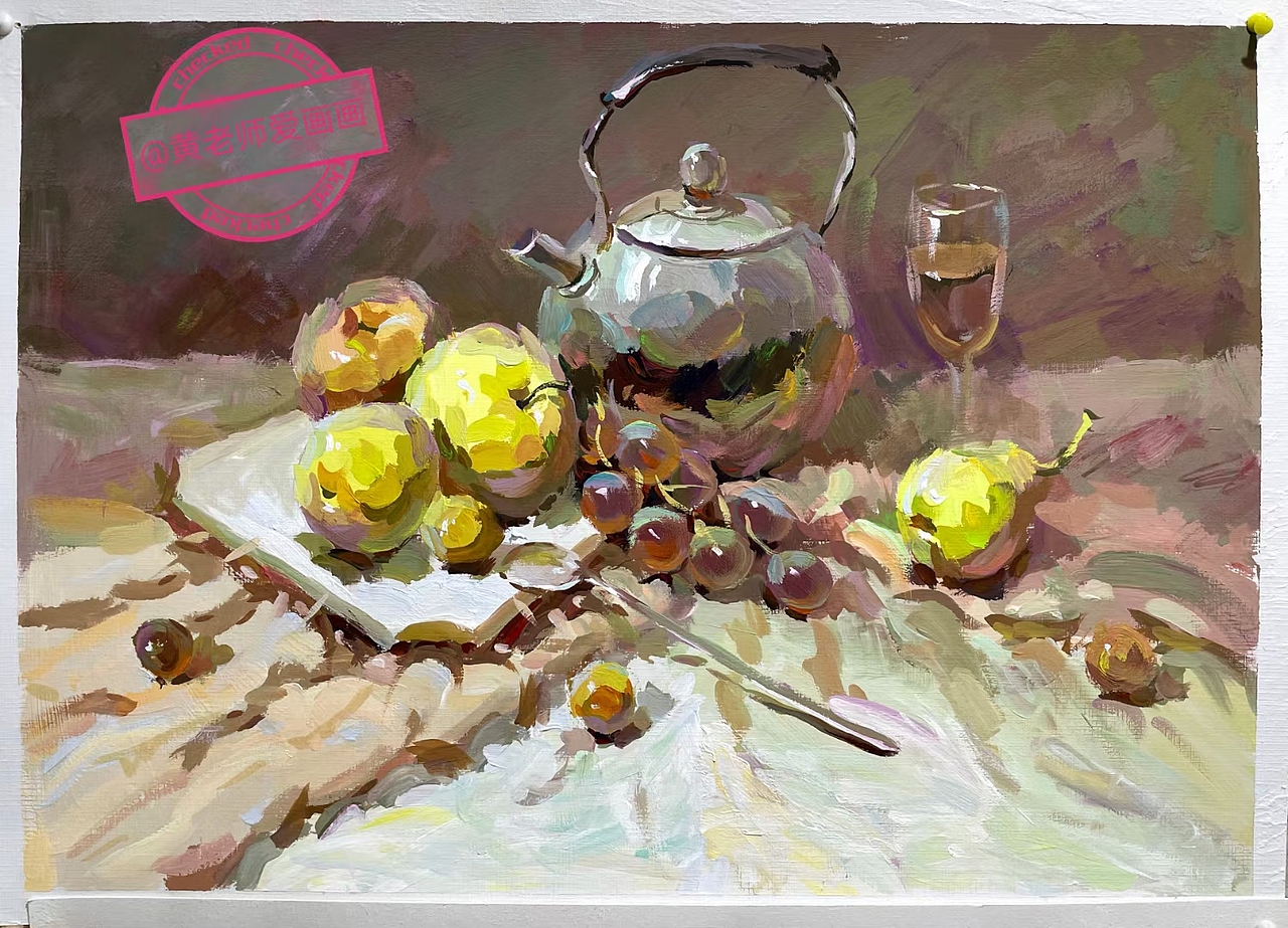 水粉静物江苏省美术统考风格