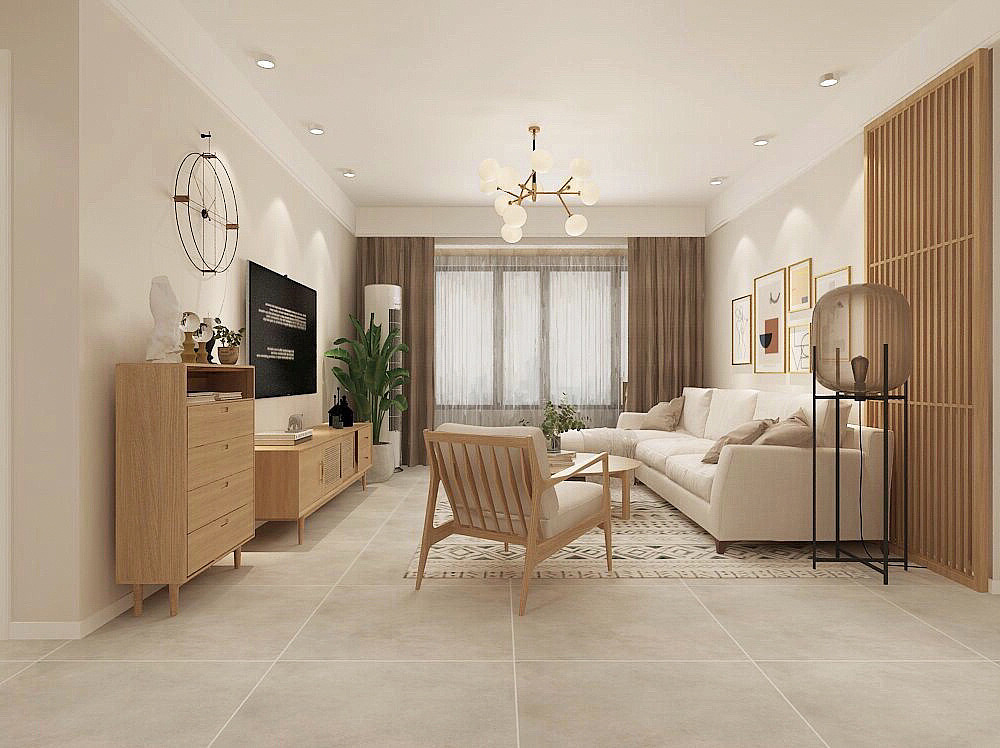 日式原木风小家,原木奶咖慵懒配色