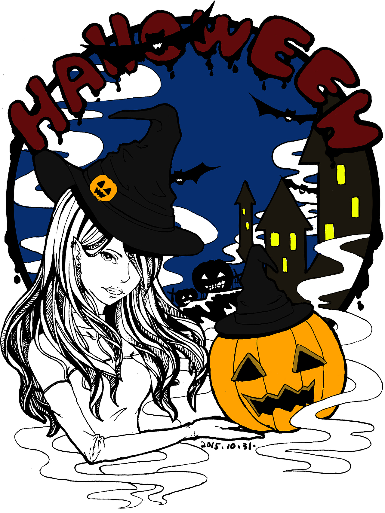 Happy Helloween（图ZMzYxMzA5ODg=） - 创作习作 - 站酷设计师CynthiaHu原创素材 - 站酷ZCOOL