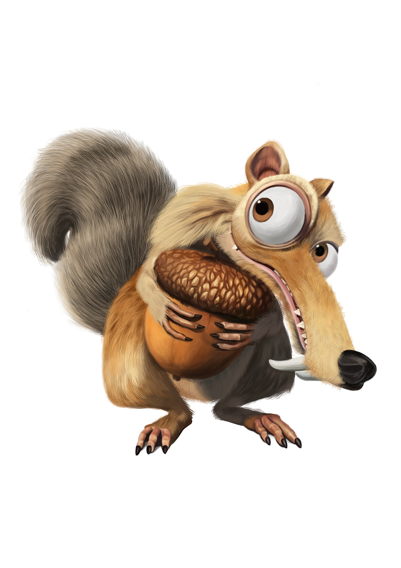 日常练笔冰河世纪贪婪的松鼠