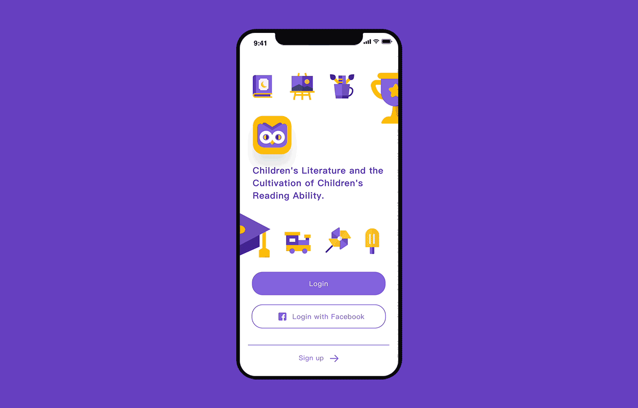 Owlbook APP儿童阅读应用设计(图ZMTYwNTk2NTQ0) - APP界面 - 站酷设计师大元pxyair原创素材 - 站酷ZCOOL