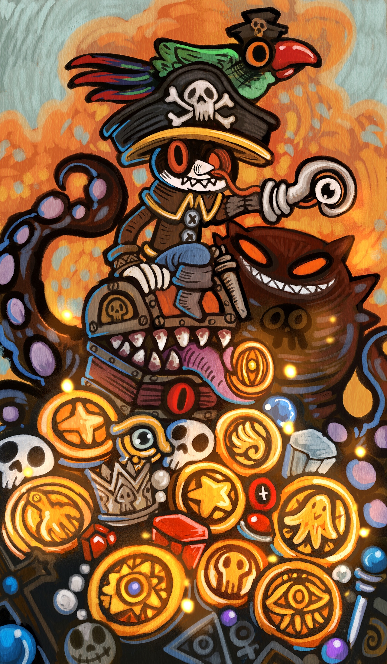 塔罗牌-金币（图ZMzgyMDc5NDUy） - 商业插画 - 站酷设计师还是一碗泡面原创素材 - 站酷ZCOOL