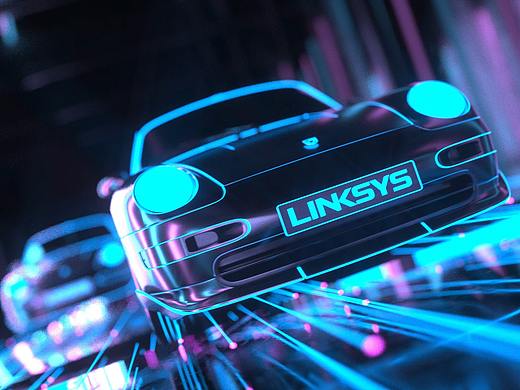 【C4D动效】LINKSYS游戏路由器