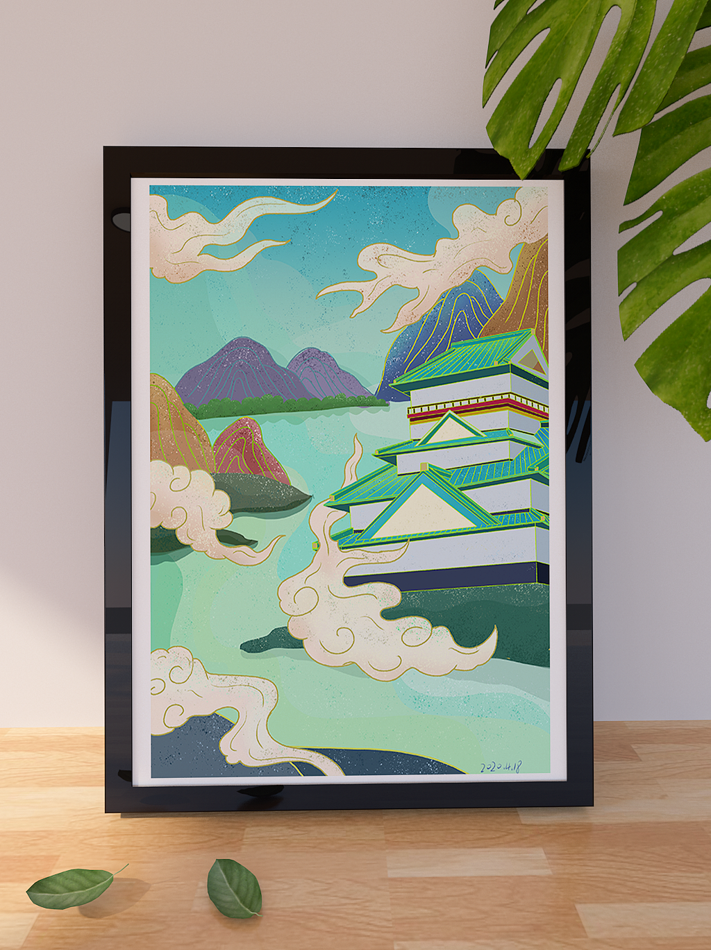 古风插画《建筑》（图ZMjA5ODQxNDg4） - 商业插画 - 站酷设计师视觉猫原创素材 - 站酷ZCOOL