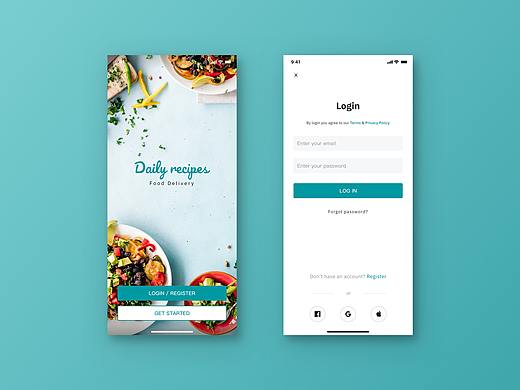 Daily UI - 注册登录
