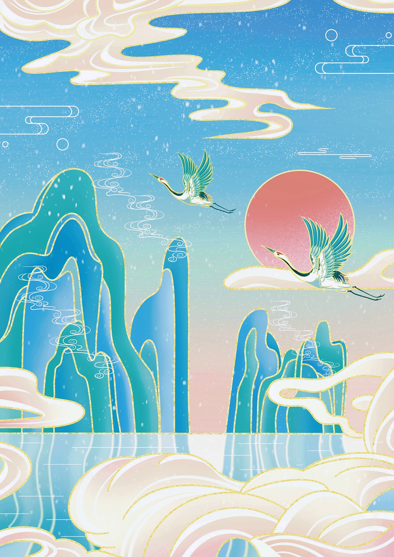 国潮插画国风古风