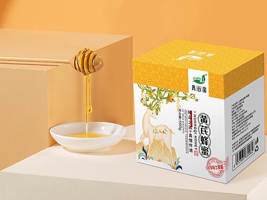 青谷家 蜂蜜 插画 包装 甘肃 敦煌 九色鹿 西北特产