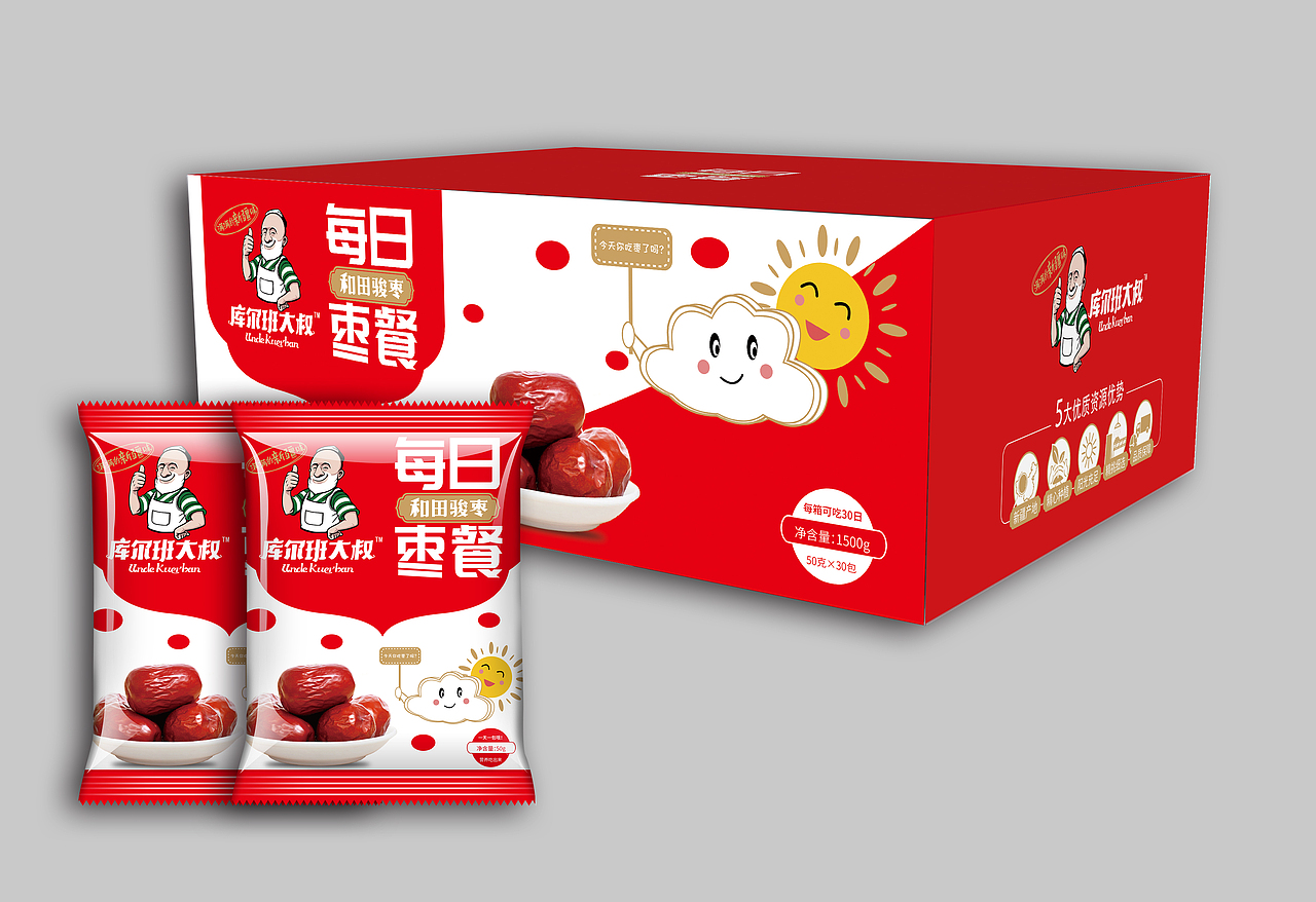 每日枣餐包装