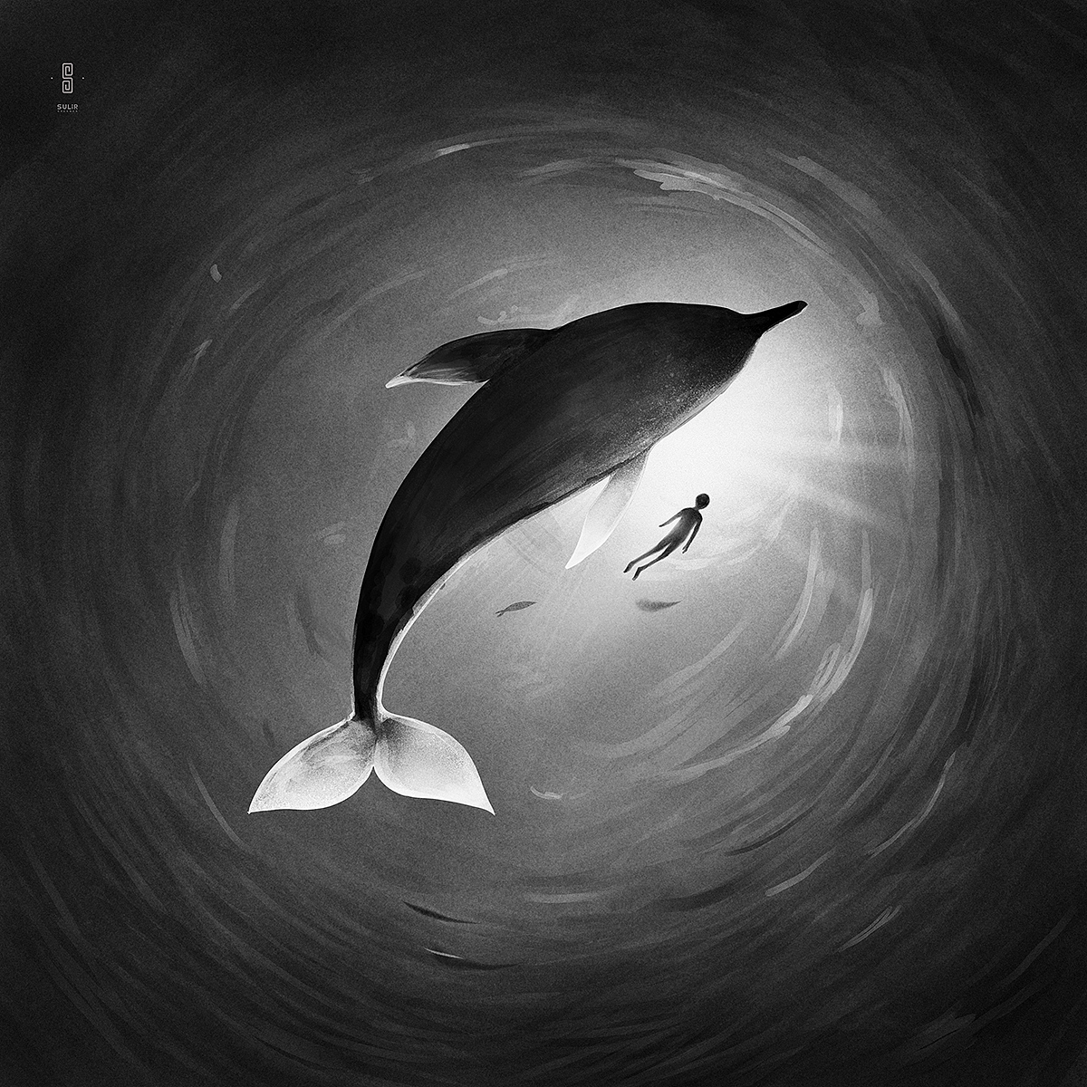 原创插画 | 海豚与我