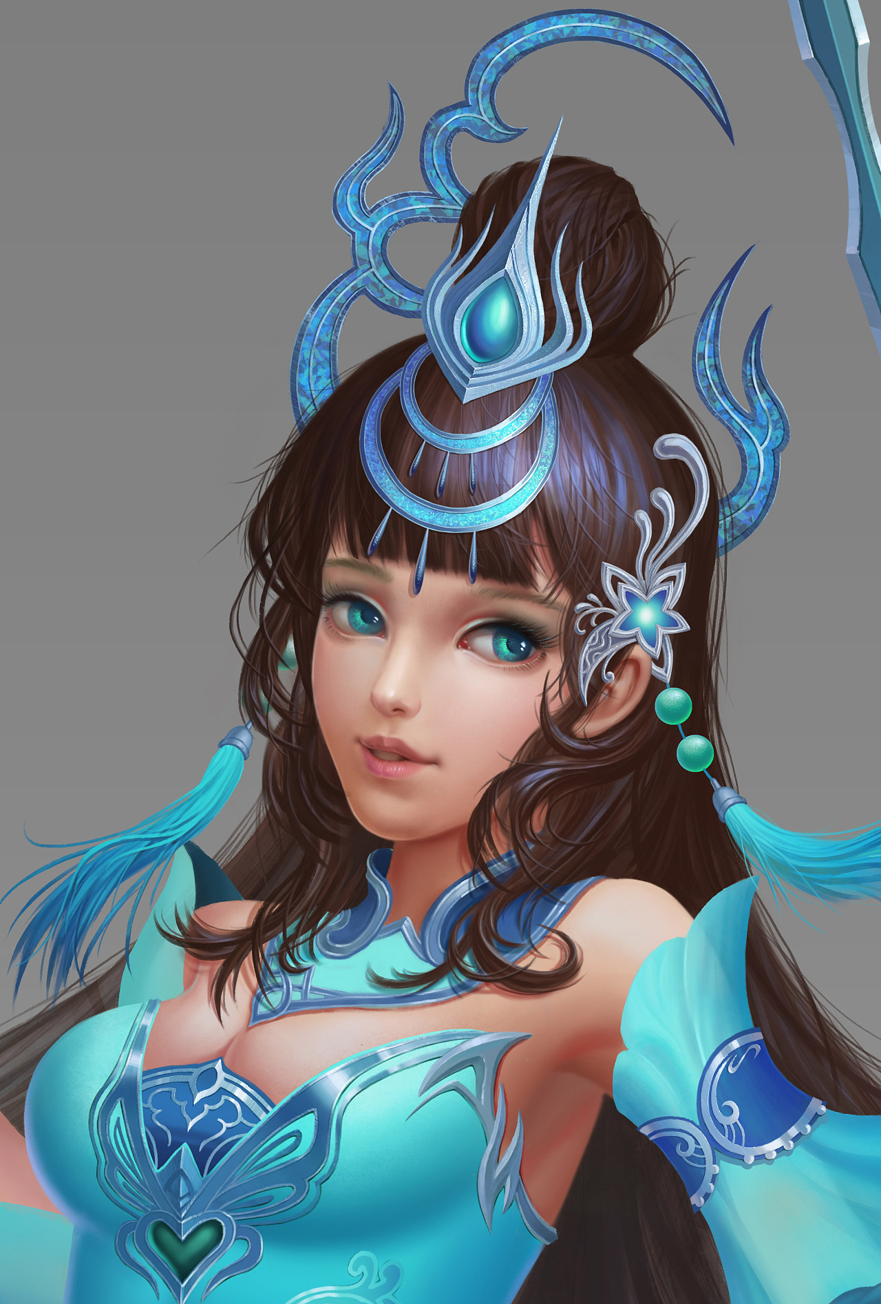 女剑客|插画|游戏原画|咕噜牛dzf - 原创作品 - 站酷 (zcool)