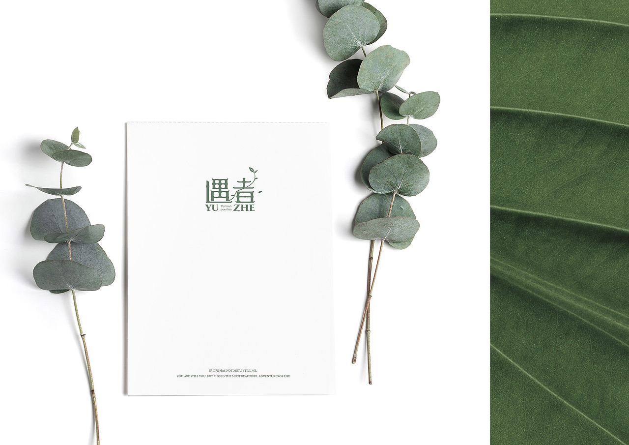 原创高端普洱茶品牌遇者LOGO设计