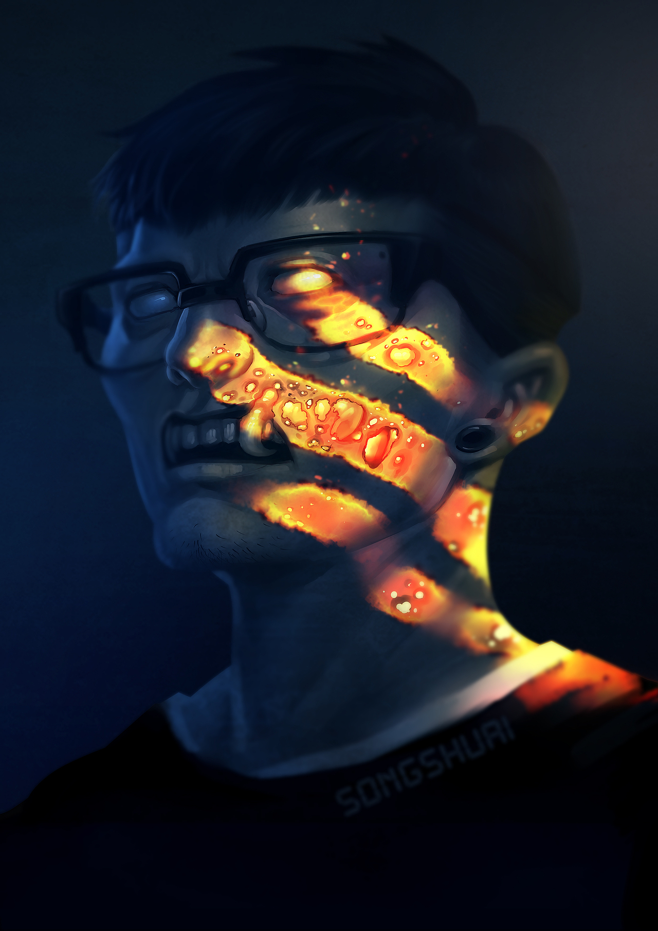 连自己都画不好了，哈哈，多批评吧大家，没表现好