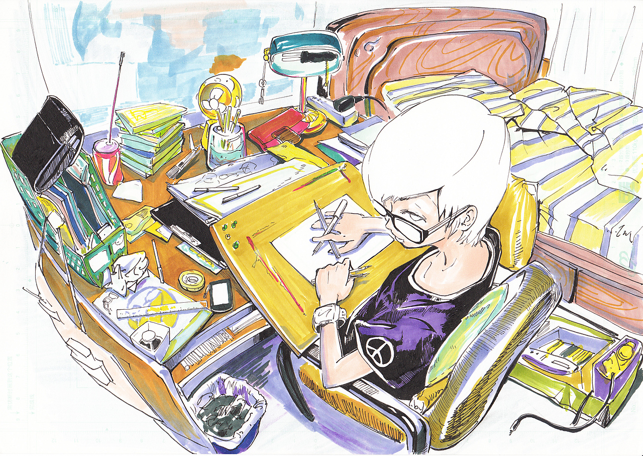 工作台 在家的 在学校的（图ZNTk2NTEyMzY=） - 创作习作 - 站酷设计师现在是IceTime原创素材 - 站酷ZCOOL