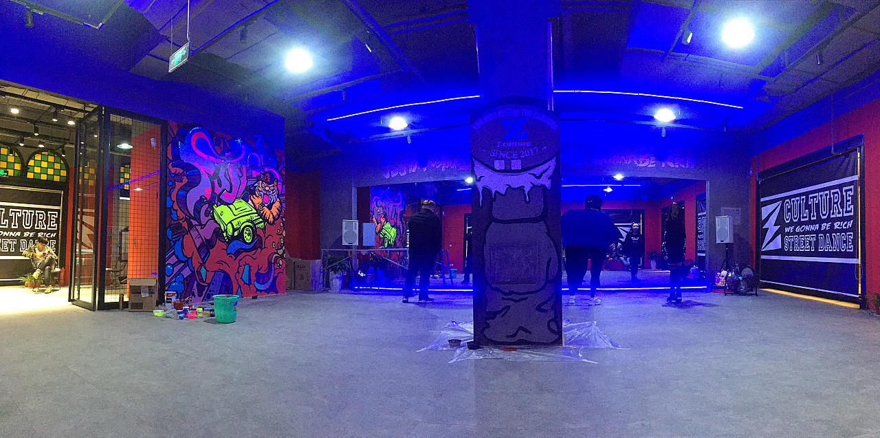 街舞室涂鸦