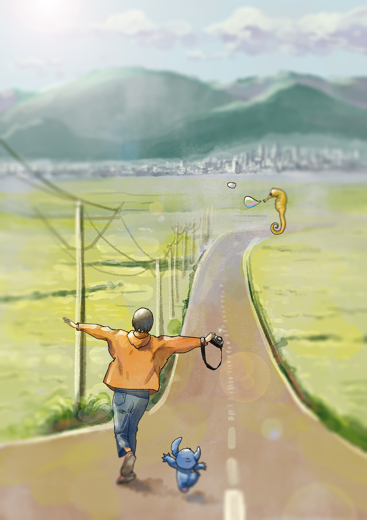 迎风飞翔|插画|创作习作|神乐尤_原创作品-站酷zcool