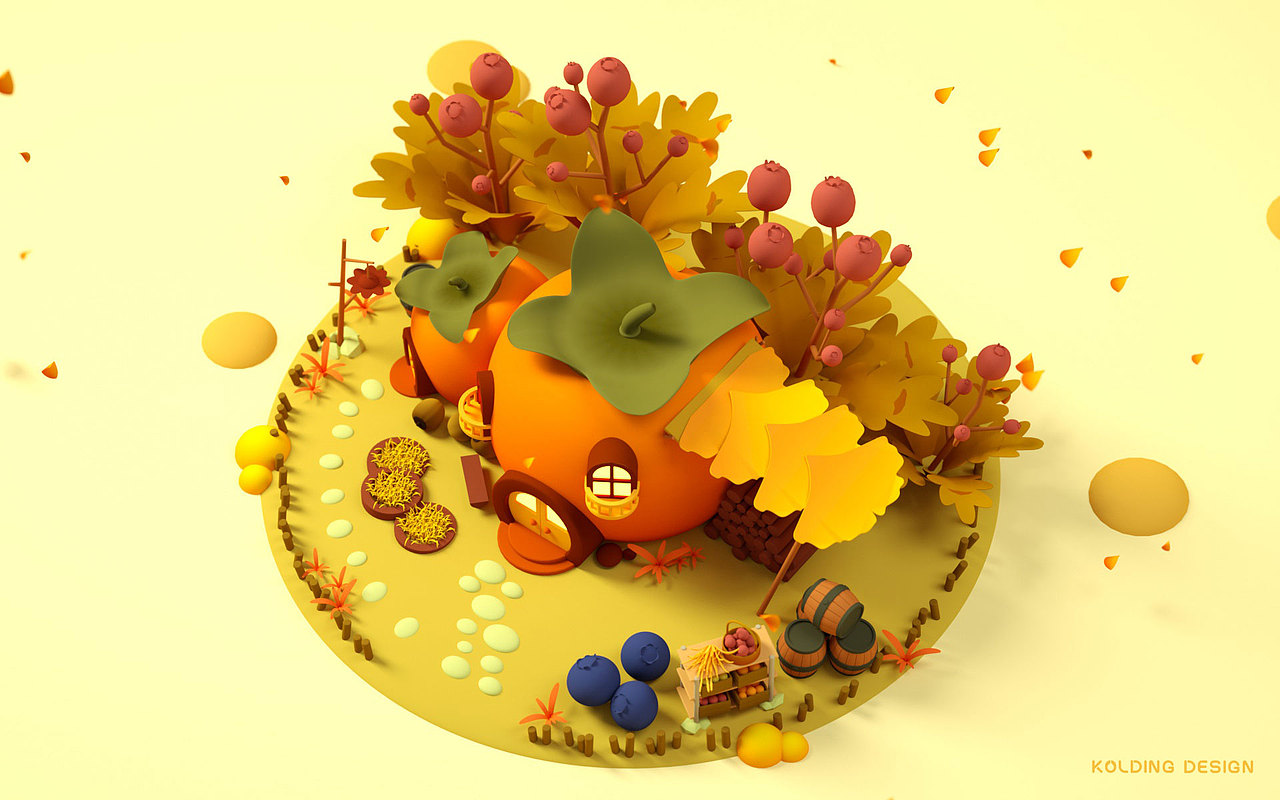 【C4D】精灵国度的四季（图ZMjE5OTgyMDIw） - 场景 - 站酷设计师柯灵_Kolding原创素材 - 站酷ZCOOL