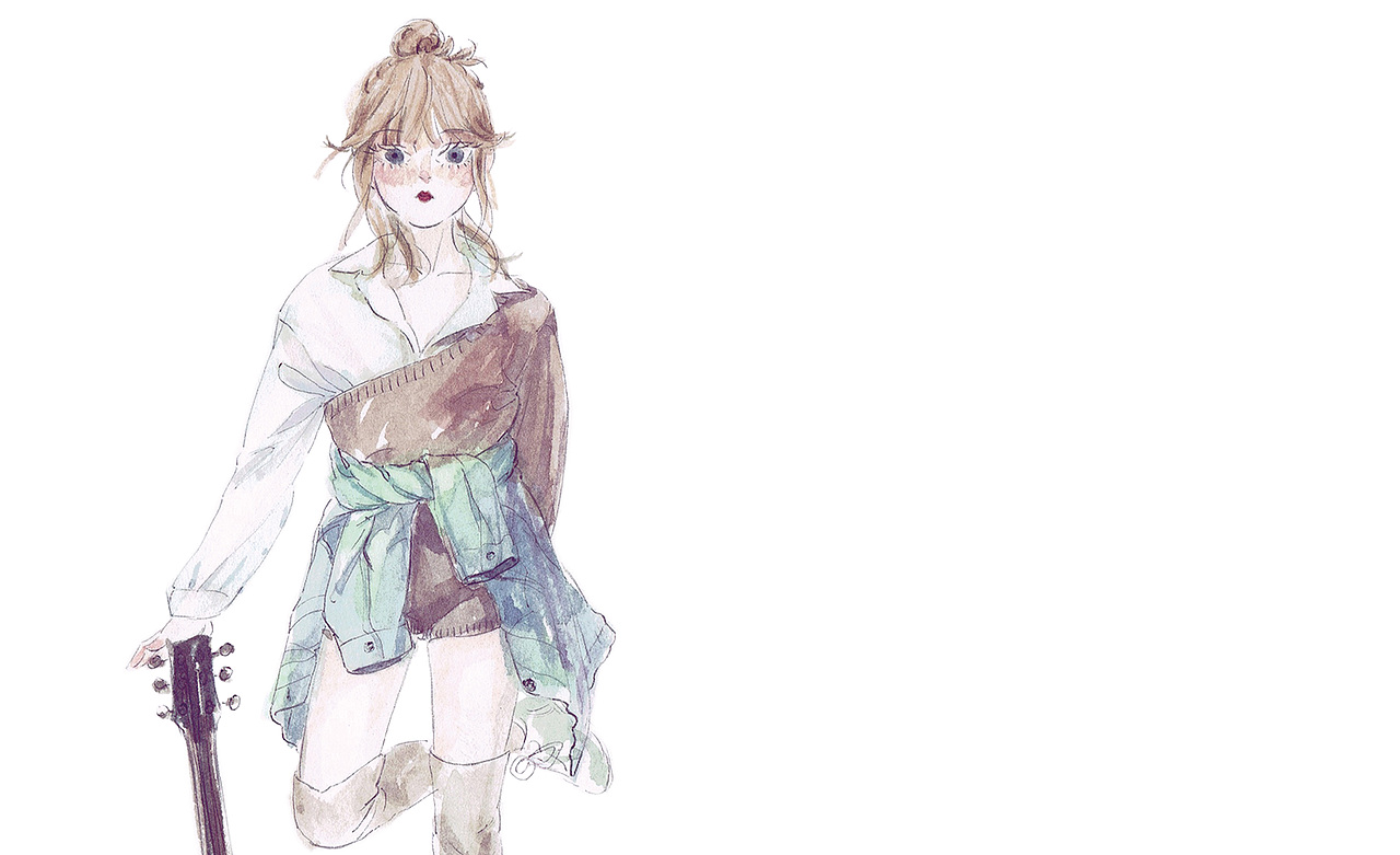 半熟少女（图ZMTE0NDI2OTEy） - 商业插画 - 站酷设计师邬葱原创素材 - 站酷ZCOOL