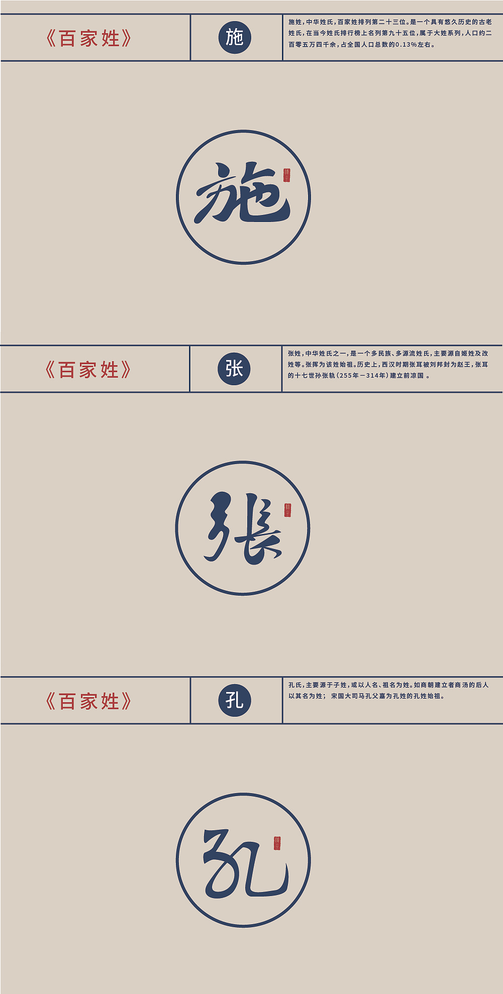 《百家姓》(图ZMjE1NDQxMTQ0) - 字体/字形 - 站酷设计师竹君仔原创素材 - 站酷ZCOOL