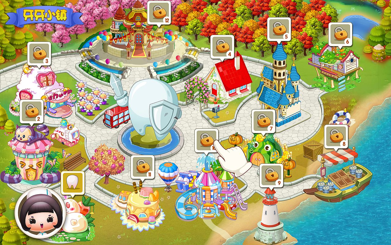 佛山市口腔健康体验馆-口腔健康游戏（图ZMTMzODIwNzc2） - 游戏UI - 站酷设计师MOCEN游戏原创素材 - 站酷ZCOOL